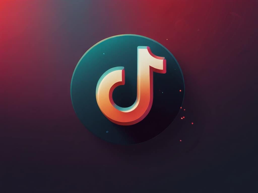 TikTok logo icon on dark gradient background representing how to repost and undo reposting on TikTok in 2025.