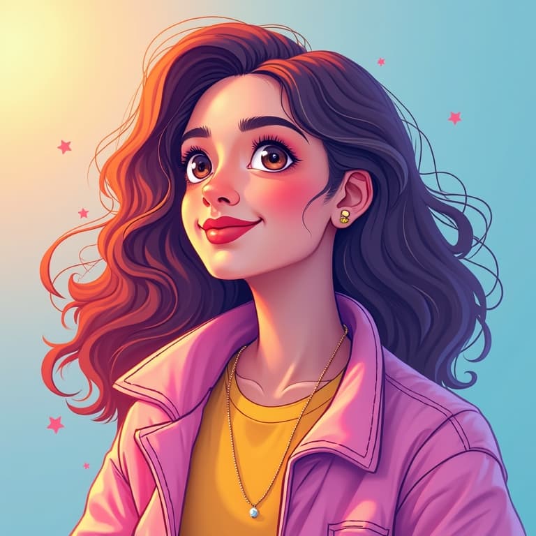 Smiling woman in colorful jacket, symbolizing vibrant micro-influencers in digital marketing 2025.